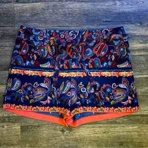LOFT Paisley Blue Short size 4